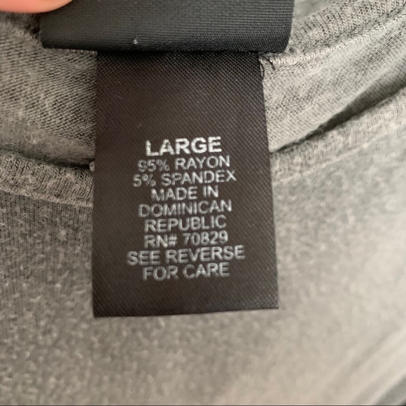 Rue 21 Grey Long Sleeve Shirt L - Picture 2 of 4